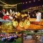 Patio String Lights Led Waterproof - IELECMG 32.8FT 32 Bulbs(2 Spare) G40 Globe String Lights -Led String Lights Outdoor Dimmable Decorative Lighting Remote Control for Garden Wedding Christmas Party