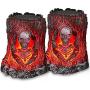 MAOKOT Solar Lights Outdoor, Stump On Fire Torch Lights, Dancing Flame Lantern Lights, Solar Powered Landscape Lights for Garden Patio Pathway Deck Yard Decor, 2 Pack