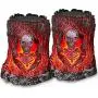 MAOKOT Solar Lights Outdoor, Stump On Fire Torch Lights, Dancing Flame Lantern Lights, Solar Powered Landscape Lights for Garden Patio Pathway Deck Yard Decor, 2 Pack