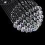 Flush Mount Crystal Chandelier Lighting Rain Drop Ceiling Light Fixture Pendant Lamp for Dining Room Living Room (6 Lights)