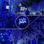 Outdoor Christmas String Lights 105ft 320 LEDs 8 Modes Memory Function Waterproof End to End Expandable Halloween Decorations Fairy Lights for Patio Home Tree Wall Party Wedding UL 588 Approve (Blue)