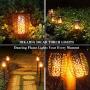 DIKAIDA 4PCs Solar Torch Lights, Upgrade Outdoor Tiki Light, 96 LED Waterproof Flickering Flame Torches, Landscape Decoration Lighting, Auto On/Off Dusk to Dawn