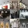 Hobaca 12w Surface Mounted LED Spot Light 360° Adjustable Ceiling Downlight Kitchen Living Room Shop Cabinet Light Fixtures Mini Showcases LED Wall Lighting - Black Warm White