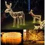 Govee Rope Lights with Remote Control, 33 Ft Led Rope Lights Warmwhite Waterproof 8 Modes Timer Battery Operated Outdoor String Lights for Wedding Party Garden Boat Landscape Lighting Outdoor Decor