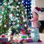 8 Modes Christmas String Lights 10 Feet 30 LED Christmas Snowflake Fairy Lights Battery Operated Waterproof Lights for Home Garden Patio Bedroom Christmas Outdoor Indoor Decorations (Cool White)