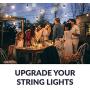Newhouse Lighting S14LED18 Outdoor Weatherproof Shatterproof S14 String Light Bulbs, 18-Pack, Glass, 18 Count