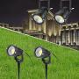 Tomshine 5W 12V COB LED Path Lights Outdoor Spotlight Landscape Lighting 500LM Super Bright for Garden Wall Yard Path