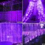 306 LED Curtain Lights 9.8 x 9.8 ft Fairy String Lights USB Powered with Remote for Halloween Christmas Wedding Backdrop Patio Party Garden, 8 Modes, Indoor Outdoor Decorative Window Twinkle Lights
