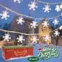 BANNILU Christmas Snowflake String Lights, 2 Pack Snowflake Fairy Lights 40 ft 80 LED Battery Operated Waterproof for Xmas Home Garden Bedroom and Indoor&Outdoor Decoration, (Snowflakes White)