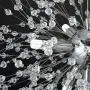 Modern LED Crystal Chandeliers 9 Lights Firework Pendant Lighting Fixtures for Bedroom Dining Room Restaurant(Chrome)
