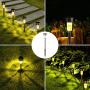 Solpex 16 Pack Solar Lights Outdoor Pathway ,Solar Walkway Lights Outdoor,Garden Led Lights for Landscape/ Patio/Lawn/Yard/Driveway-Warm White (Stainless Steel)