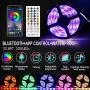 LED Strip Lights Music sync APP Control,Waterproof Flexible RGB LED Strip Lights 32.8ft Color Changing Rope Lights LED Tape Lights Neon Mood Lights Room Bedroom