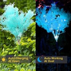Maelove Solar Lights Outdoor Decorative, 2 Pack LED Solar Flower Lights IP65 Waterproof Solar Powered Stake Lights for Garden Patio Yard Pathway