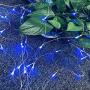 LED String Lights Net Mesh Lights 9.8ft x 6.6ft 200 Dimmable with Controller Tree-wrap with 8 Modes for Wedding Christmas Outdoor Garden (Blue)