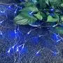 LED String Lights Net Mesh Lights 9.8ft x 6.6ft 200 Dimmable with Controller Tree-wrap with 8 Modes for Wedding Christmas Outdoor Garden (Blue)