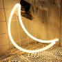 Moon LED Signs Neon Lights for Wall Decor,USB or Battery Operated Neon Light Sign,Neon Signs for Bedroom, Light Up Sign for Christmas,Party,Kids,Girls Living Room (Moon - Yellow)