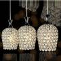 FEEKENBU Modern 3 Lights Crystal Pendant Lighting for Kitchen Island and Dining Room