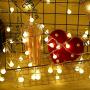 Christmas Lights for Bedroom, Globe String Lights 19.6 ft 40 LED Fairy Lights Battery Operated for Garden Wedding Party Decor Indoor Outdoor Ball String Lights, Warm White