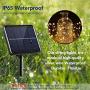 Solar String Lights - 3 Pack 33ft 100 LED Waterproof Outdoor String Lights with 8 Modes for Patio Yard,Garden,Thanksgiving Christmas Decorations (Warm White)