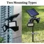 Solar Lights Outdoor, Motion Sensor Solar Flood Lights, Dusk to Dawn Landscape Lights, Wireless Security Lights 2-in-1 for Driveway Porch Path Solar Powered, EMANER (6500K Solar Floodlights, 1-Pack)