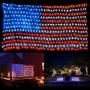 KEYOLA American Flag Lights Outdoor for Yard,Garden, 4th of July Decorations