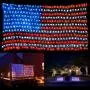 KEYOLA American Flag Lights Outdoor for Yard,Garden, 4th of July Decorations