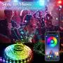 Led Strip Lights for Bedroom, Sync to Music 40ft 12m with 40 Keys IR Remote and 12V Power Supply Flexible Color Changing 5050 RGB 400 LEDs Light Strips Kit for Wedding, Home Party, Bedroom DIY, Party