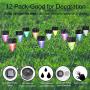 Flantor Hanging Solar Lights, Hanging Solar Ball Lights Outdoor 12 Pack Outdoor Glass Solar Hanging Lights Decorative Outdoor Lights for Garden, Yard, Patio, Lawn and Christmas, New Year