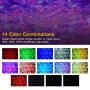 Star Projector Night Light Bluetooth Music Speaker 14 Lighting Model Adjustable Lightness with Remote Control, Starry Ocean Wave Projector for Kids Bedroom, Birthday, Party, Gifts Decor