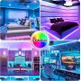 LED Strip Light 32.8 FT, Smart WiF Light Strip Work with Alexa Google Assistant, Music Sync TV Backlight Tape Gaming Light 16 Million Color RGB Rope Light for Bedroom Home Bar Party Christmas