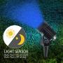 T-SUN LED Solar Spotlights 2W Dual Head LED Landscape Spotlight Outdoor IP65 Waterproof Auto ON/Off Solar Wall Lights for Garden, Yard, Driveway, Porch(Blue)