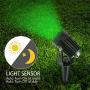 T-SUN LED Solar Spotlights 2W Dual Head LED Landscape Spotlight Outdoor IP65 Waterproof Auto ON/Off Solar Wall Lights for Garden, Yard, Driveway, Porch(Green)