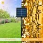 Solar String Lights Outdoor, 72ft 200 LED Christmas Fairy String Lights Solar and USB Powered, OxyLED 8 Modes Decorative String Lights for Home, Garden, Patio, Wedding, Party (Warm White)