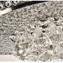 APBEAM Modern Crystal Chandelier Ceiling Fans with Retractable Blades, 36 Inch Fandelier Ceiling Fan with Light Dimmable for Living Room Dining Room Bedroom Chrome Finish