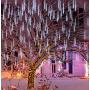 Joiedomi Christmas Meteor Shower Lights Falling Rain Drop Icicle String Lights 288 LEDs 8 Tube 30cm White, for Halloween Christmas Holiday Party Home Patio Outdoor Decoration (1)