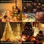 JMEXSUSS 33ft 100 LED Christmas Lights Indoor Plug in Fairy String Lights Outdoor Waterproof 8 Modes Christmas Tree Lights Warm White for Bedroom Room Wall Wedding Party Decoration