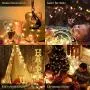 JMEXSUSS 33ft 100 LED Christmas Lights Indoor Plug in Fairy String Lights Outdoor Waterproof 8 Modes Christmas Tree Lights Warm White for Bedroom Room Wall Wedding Party Decoration JMEXSUSS 33ft 100 LED Christmas Lights Indoor Plug in Fairy String Lights Outdoor Waterproof 8 Modes Christmas Tree Lights Warm White for Bedroom Room Wall Wedding Party Decoration