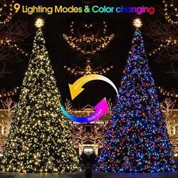 KNONEW LED String Light 720 LED 328ft Long Christmas Lights 9 Modes, Outdoor Indoor Plug In Fairy Lights for Christmas Wedding Party Patio Holiday Decorations(Color Changing: Warm White to Multicolor)