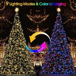 KNONEW LED String Light 720 LED 328ft Long Christmas Lights 9 Modes, Outdoor Indoor Plug In Fairy Lights for Christmas Wedding Party Patio Holiday Decorations(Color Changing: Warm White to Multicolor)