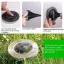 Solar Lights Outdoor, 8 LEDs Solar Ground Lights, Garden Lights Solar Powered Waterproof Solar Landscape Lights for Deck Lawn Pathway Yard Driveway Walkway(Daylight White, 10-Pack)