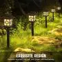 RUNACC Solar Pathway Lights Outdoor Warm White, IP65 Waterproof LED Solar Garden Decorative Lights 4 Pack, Landscape Lighting for Yard Path and Walkway RUNACC Solar Pathway Lights Outdoor Warm White, IP65 Waterproof LED Solar Garden Decorative Lights 4 Pack, Landscape Lighting for Yard Path and Walkway