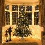 LE 306 LED Curtain Lights 9.8 x 9.8 ft Fairy String Lights for Bedroom Wall Wedding Backdrop Patio Party Garden, Warm White, 8 Modes, Plug in Indoor Outdoor Decorative Window Twinkle Christmas Lights