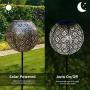 Ulmisfee Garden Solar Lights Pathway Outdoor Solar Stakes Lights, Waterproof Decorative Metal Olive Lights for Yard, Lawn, Patio, Courtyard (Garden Solar Lights C)