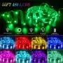 LED Light Strip 55ft AveyLum Flexible RGB Rope Lights 5050 SMD 480 LEDs Non Waterproof IP20 16M Tape Light with 44 Keys Wireless Controller and 24V Power Adapter for Home Kitchen Party TV Deco