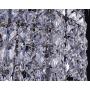 Smart Lighting-Shupregu 3-Light Modern Crystal Chandelier, Flush Mount Crystal Ceiling Light, Chrome Finish Pendent Light for Hallway, Bedroom, Kitchen, Dimmer LED Bulbs Not Included