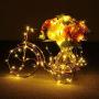 200 Led Fairy Lights 66Feet Starry String Lights Waterproof Firefly Lights Warm White on Copper Wire UL Adaptor Included, for Indoor Outdoor Christmas Decorative Patio Wedding Garden