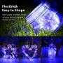Ariceleo USB Powered Fairy Lights, 50 led 16 ft. USB Plug in Copper Wire USB String Lights for Bedroom Christmas Decoration Wedding Party Firefly Lights (Blue,1 Pack)