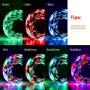 Phopollo LED Strip Lights 32.8ft Color Changing 3528 600Leds Non Waterproof Flexible Led Tape Light Kit with 24 Key IR Remote Controller and 12V Power Supply for Room, Bedroom