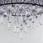 DINGGU Luxury Drum 4 Lights Flush Mounted Crystal Ceiling Lamp, Modern Chandelier Pendant Light Fixtures for Bedroom DINGGU Luxury Drum 4 Lights Flush Mounted Crystal Ceiling Lamp, Modern Chandelier Pendant Light Fixtures for Bedroom