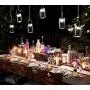 WERTIOO 4 Pack Solar Mason Jars Lights,30 LEDs Hanging Solar Lanterns Garden Decor Outdoor Lights Warm White Table Decor Fairy Lights for Patio Wedding Christmas Party (4 Pack)